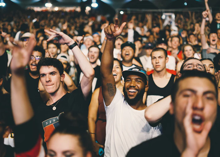 Begeistertes Publikum bei einem Konzert